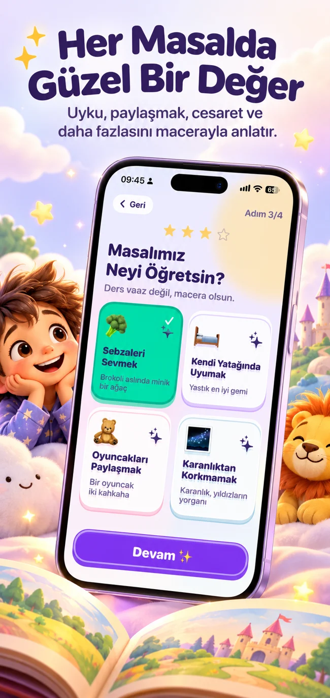 Her masalda güzel bir değer